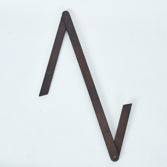 Other - Vintage Rabone England No 1167 Folding Wood Brass Adjustable Angle Layout Square